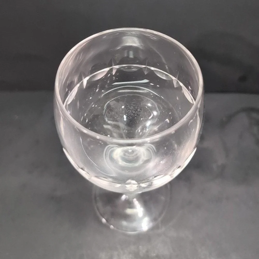 Lenox Candleglow Lead Crystal Wine Goblet, Vintage Clear Cut Stemware, Drinkware